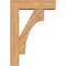 Ekena Millwork Westlake Block Smooth Bracket w/ Offset Brace, Western Red Cedar, 5 1/2"W x 18"D x 26"H BKT0604X18X26WTL05SWR - alternate 3